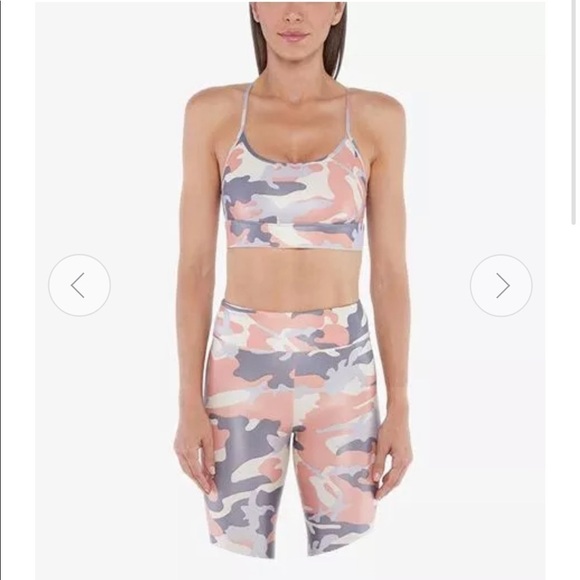 Koral Women’s Sweeper Sports Bra Rose Quartz Camo - Picture 5 of 10